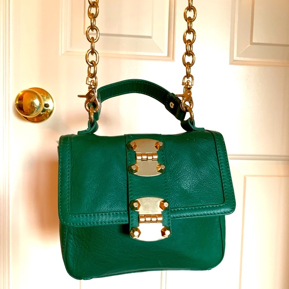 Sole Society Bags Sole Society Emerald Green Cross Body Bag With
